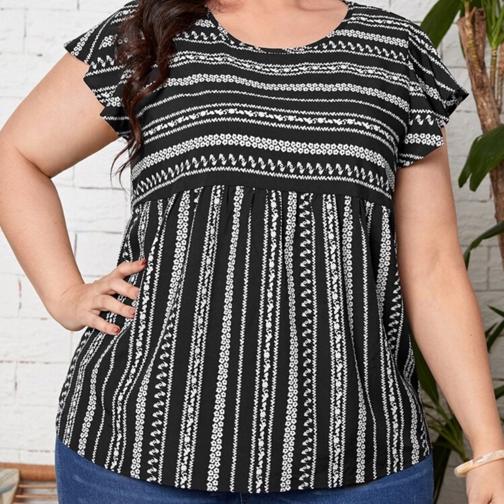 Butterfly Sleeve Blouse